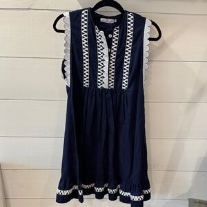 CK Bradley Sleeveless Dress with White Details